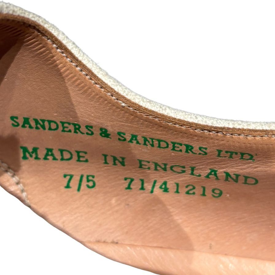 サンダース レザーシューズ ホワイト バックス 70 