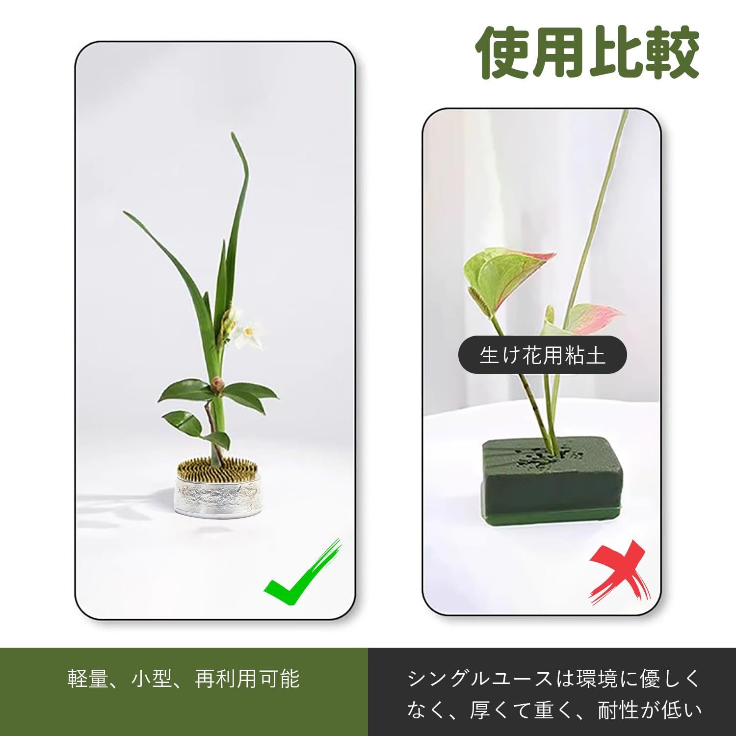 生け花 生け花 剣山 花留め 生花本格派 剣山 花留 傷付けない