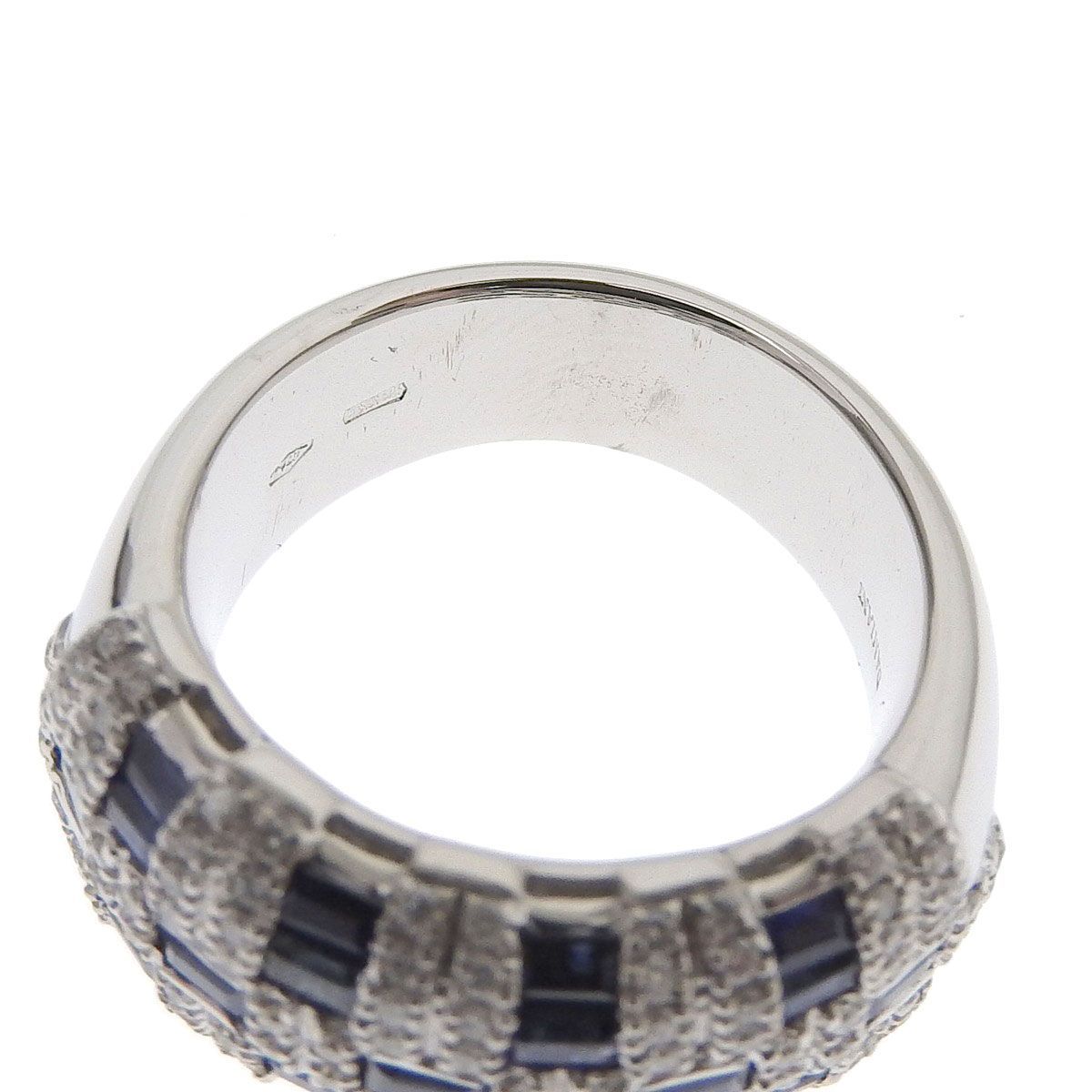 8624) ダミアーニ DAMIANI リング 指輪 K18WG 750WG サファイア 