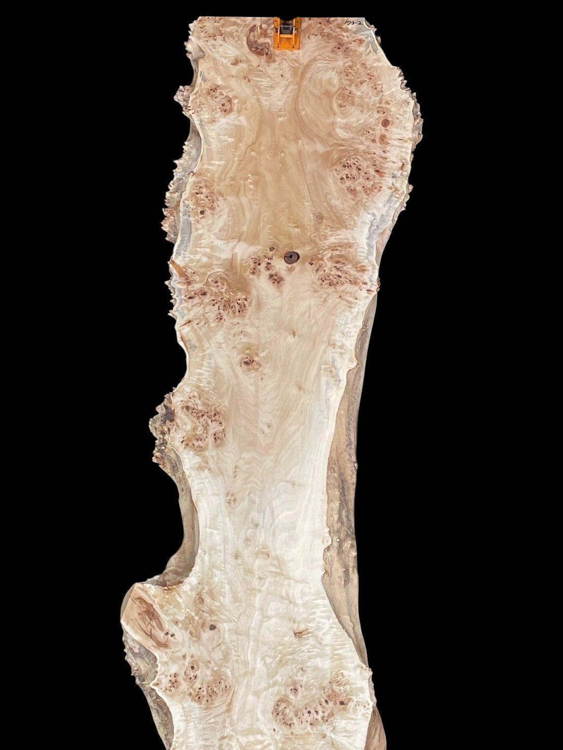 ポプラ M173-2 レジン 瘤 一枚板 乾燥材 長尺 棚板 カウンター テーブル DIY 耳付 天板 座卓 テレビボード