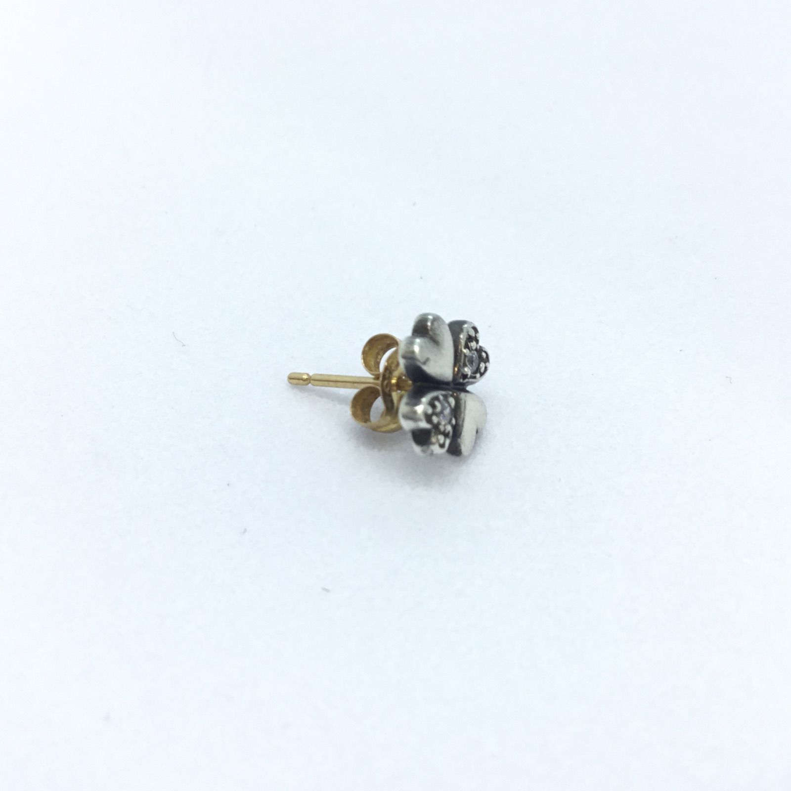 希少 ☆ete・エテ ピアス ／ K18 ＆ SV925製 ／CZダイヤ ／ ピアス 