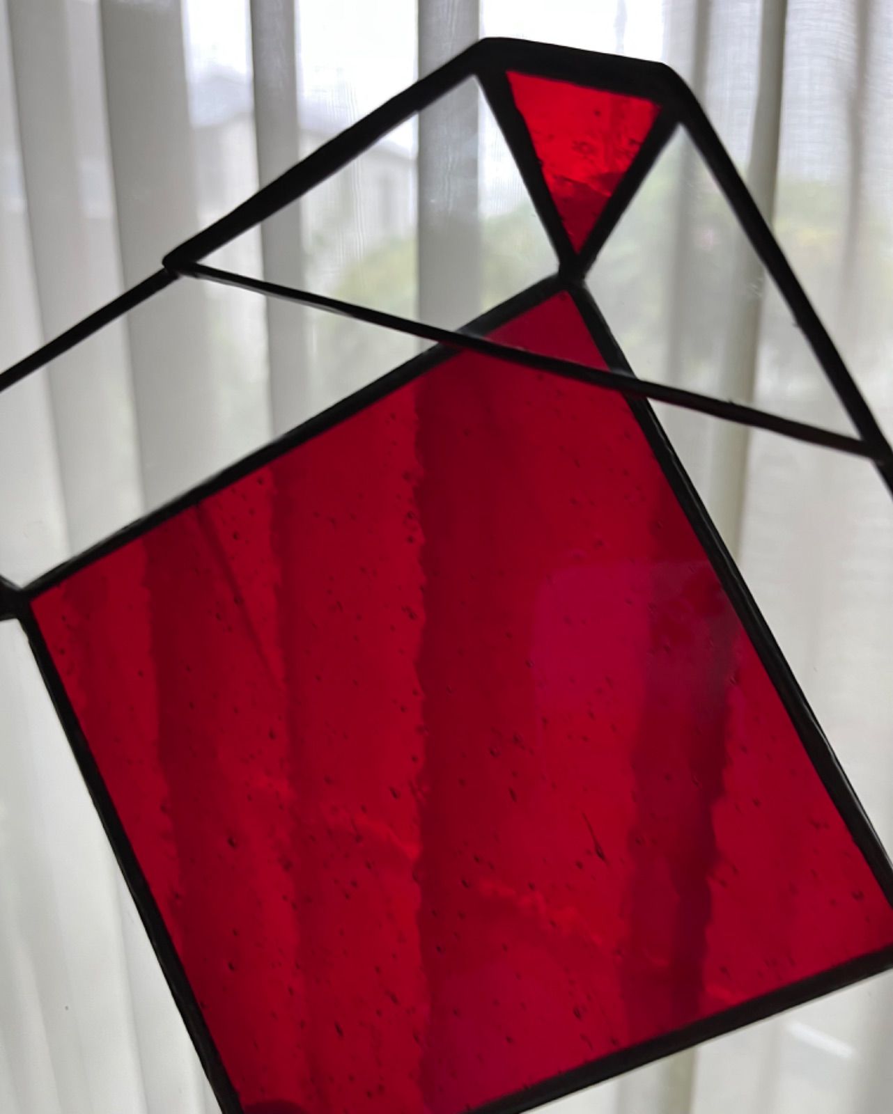 ステンドグラス《テラリウム三角屋根》-