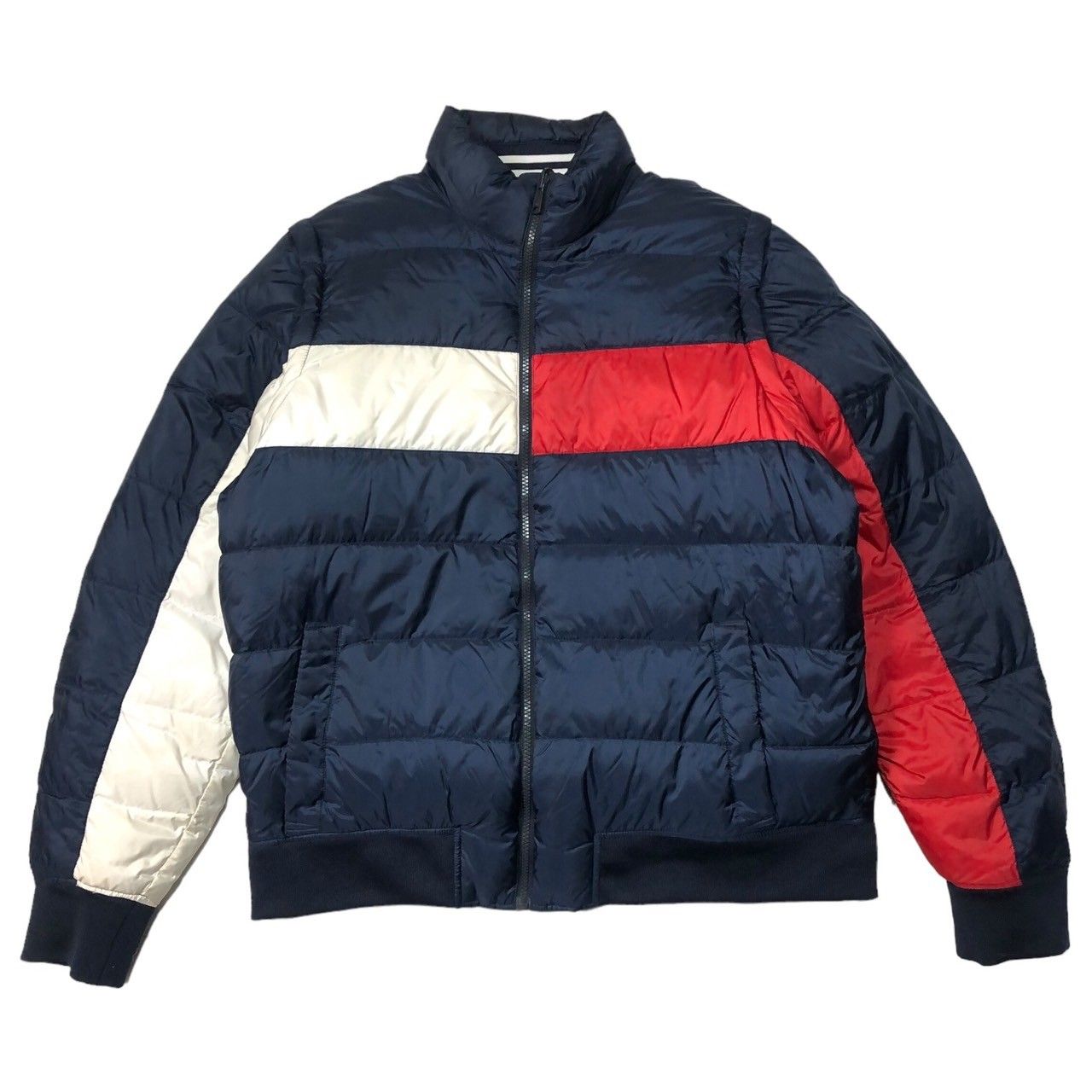 TOMMY HILFIGER(トミーヒルフィガー) ロゴ ナイロン ダウン ジャケット 