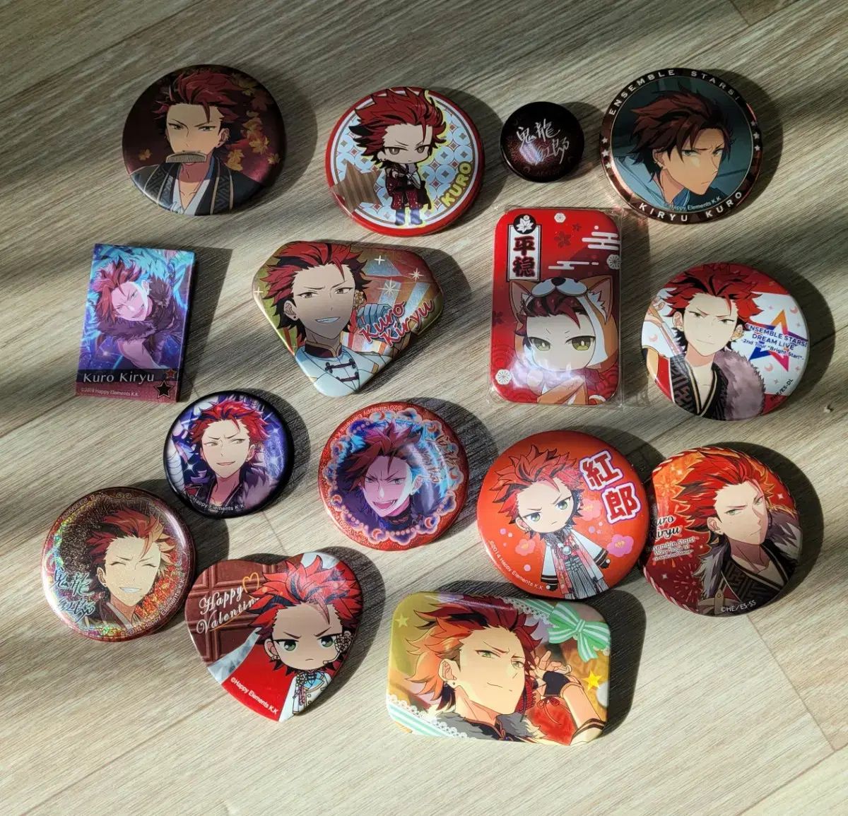 あんスタ 鬼龍紅郎 缶バッジ まとめ売り 17 19 年 あんさんぶるスターズ！！(あんスタ) 紅月 鬼龍 紅郎