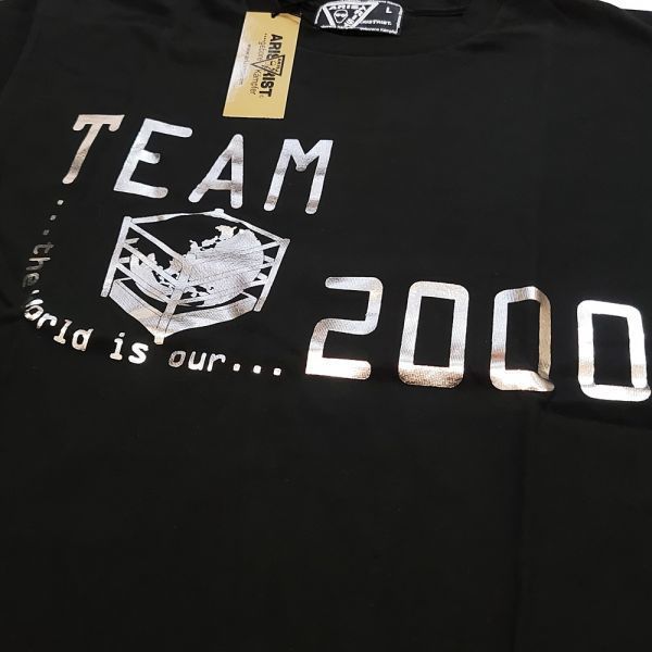 新日本プロレス 蝶野正洋 アリストトリスト TEAM2000 Tシャツ-DX 