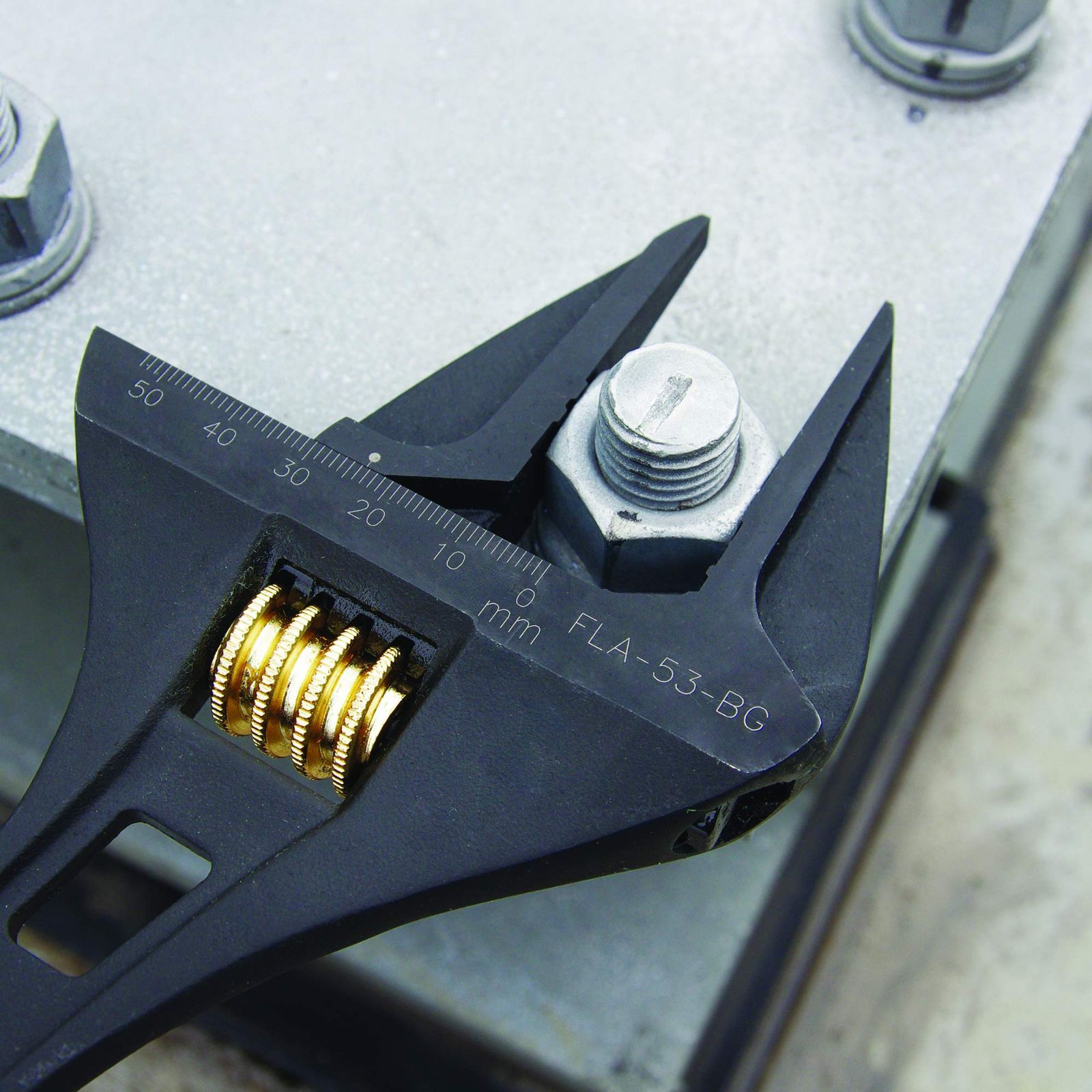  フジ矢 Fujiya ライトモンキーレンチ 黒金 FLA 53 BG 最大開口 mm モンキーレンチ スパナ レンチ