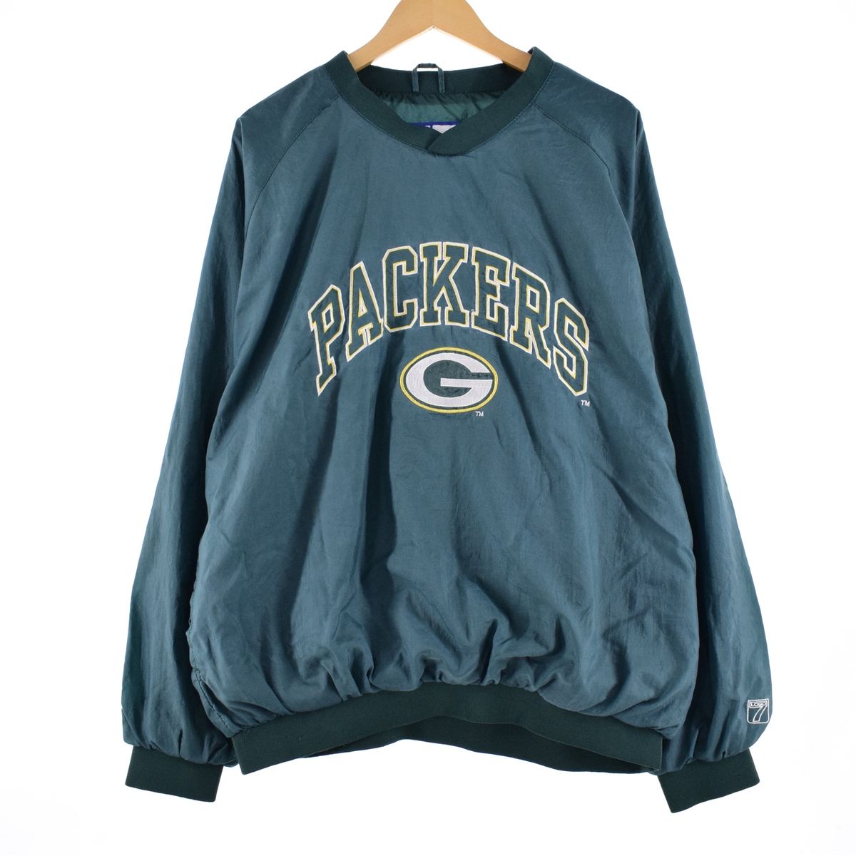 古着 LOGO7 NFL GREEN BAY PACKERS グリーンベイパッカーズ Vネック 