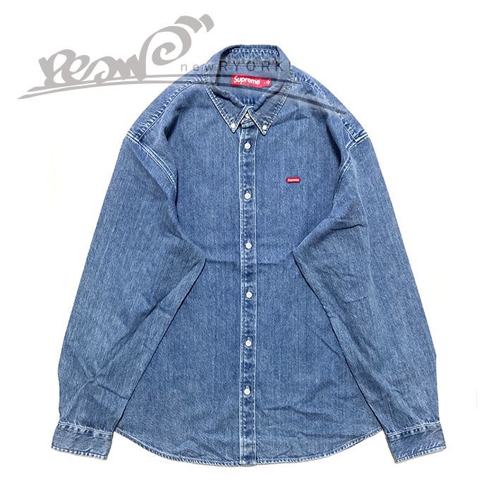 送料無料 メンズ シャツ デニム Supreme シュプリーム SMALL BOX SHIRT 