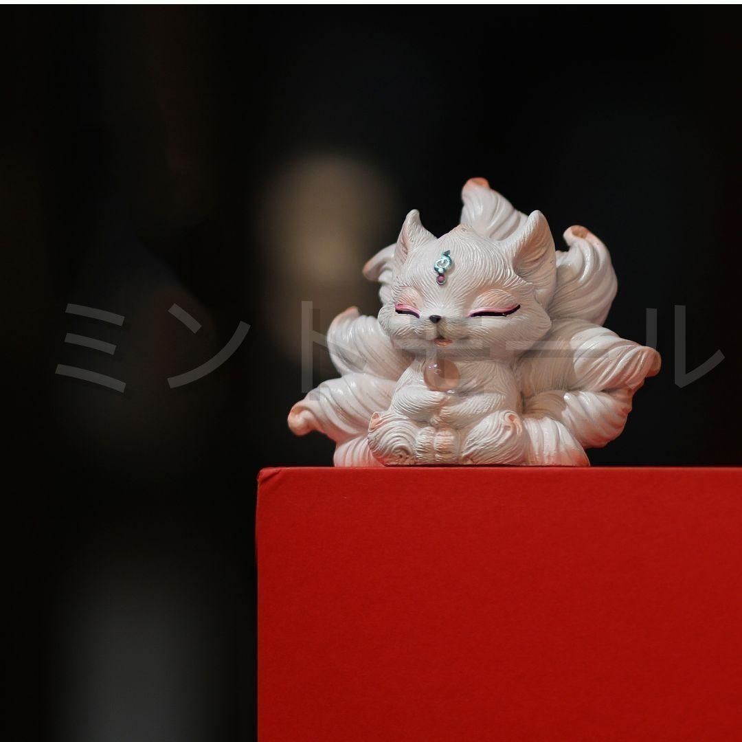 新品・未使用】 九尾狐 小狐 事務室 茶卓 茶道具 多肉鉢 造景 装飾品