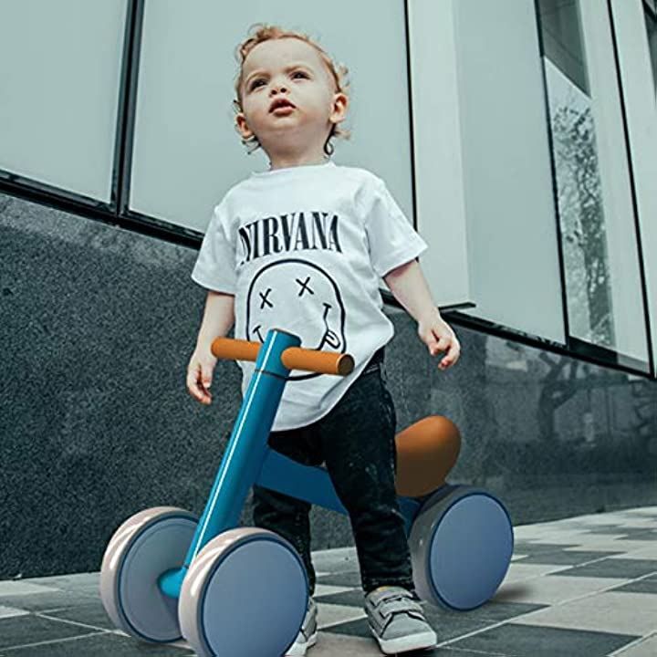 XJD 三輪車 10ヶ月-3歳 Mini Bike チャレンジバイク 幼児用 こども自転車 ベビーバイク ブルー BRIGHTFACE_UK