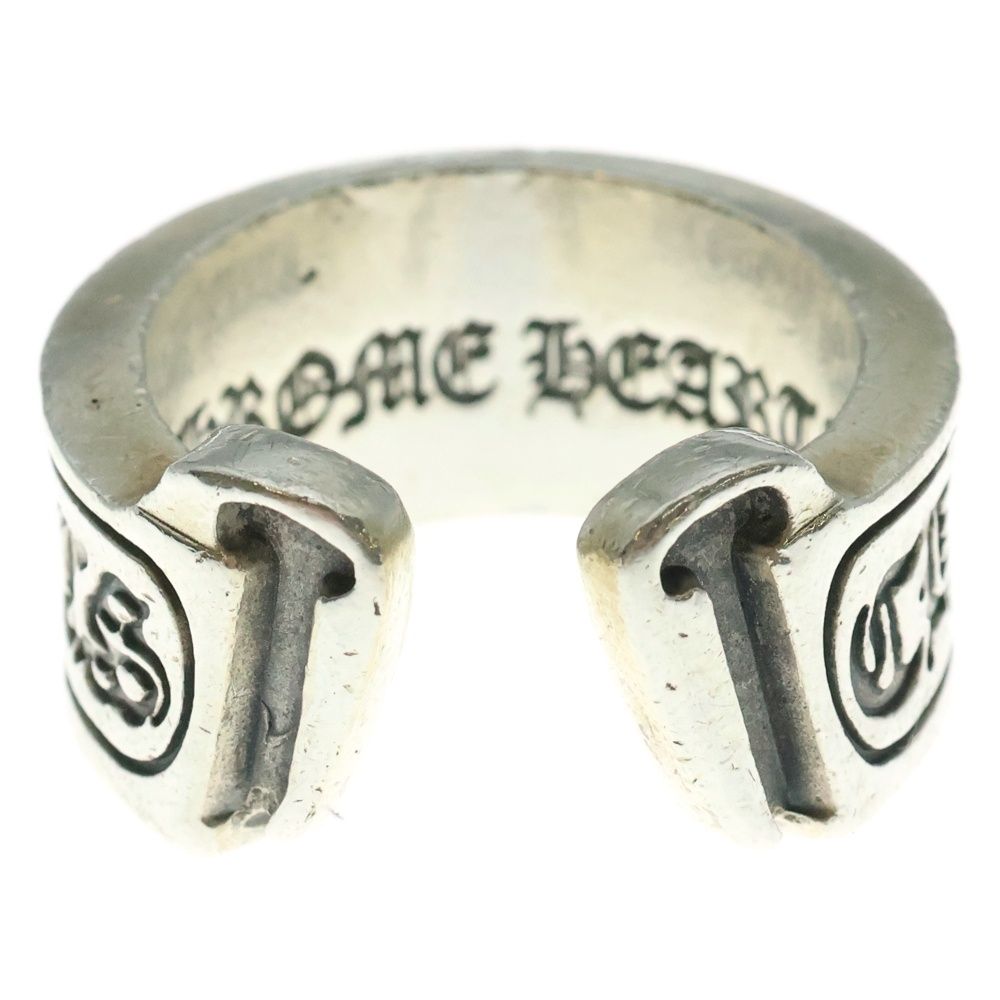 CHROME HEARTS クロムハーツ LG SCROLL LABEL ラージスクロールラベル リング シルバーBCA383