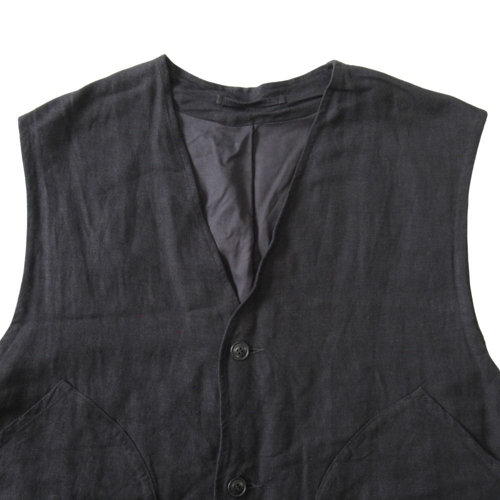 美品 22SS COMOLI コモリ ヴィスコース リネン ハンティング ベスト