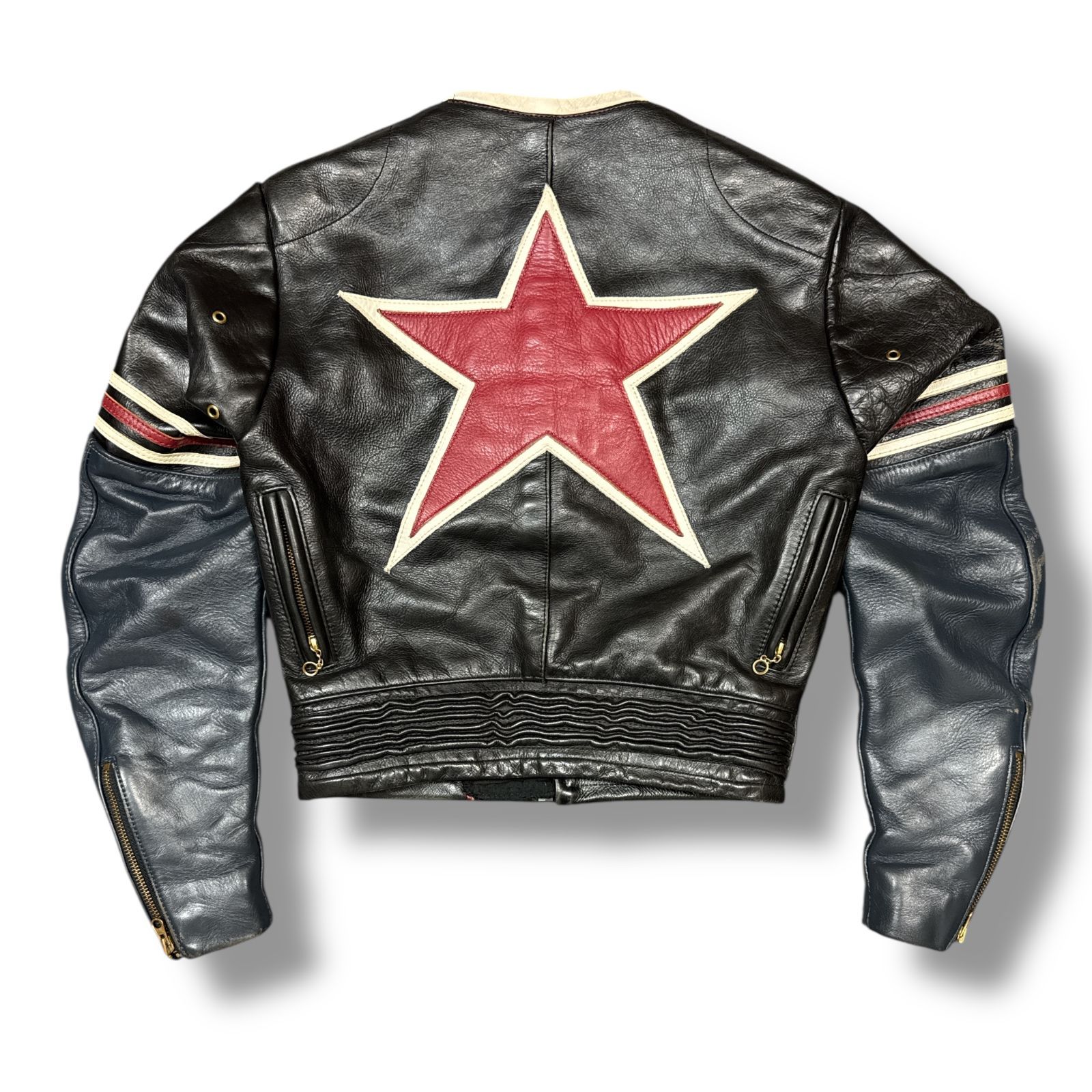 vanson STAR バンソン ワンスター ブラックスター ジャケット革ジャン VANSON バンソン ボンディング ライダース ジャケット ONE STAR
