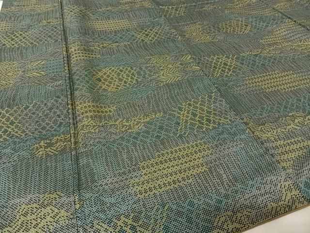 平和屋着物○本場大島紬 一元絣 幾何学文様 正絹 逸品 AAAW4067np