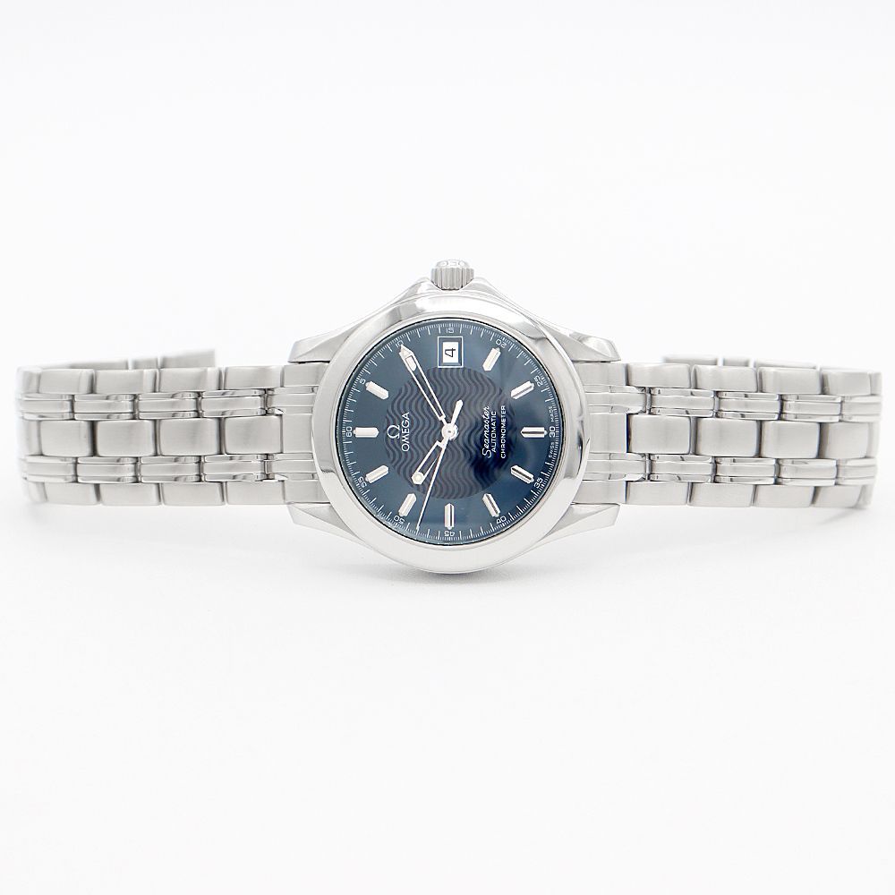 OMEGA オメガ シーマスター120 2501.81 デイト 青 ブルー ネイビー SS  