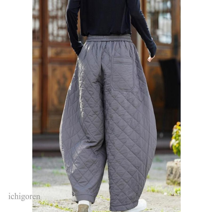 裏起毛 サルエルパンツ