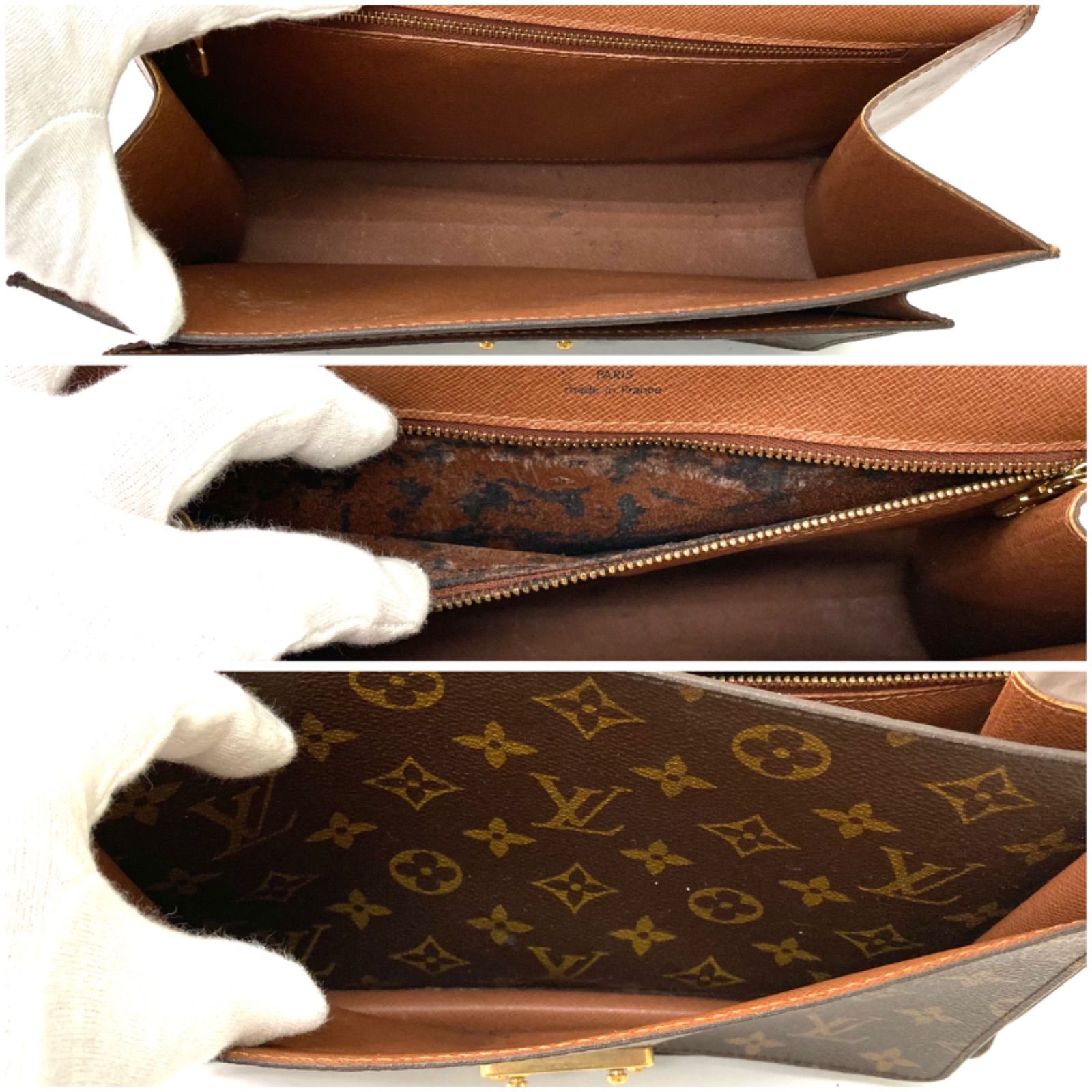 ☆極美品☆ルイヴィトン　バンドバッグ　モノグラムモンソー　M51185 廃盤品 正規品 鍵付き ルイヴィトン モンソー モノグラム ハンドバッグ