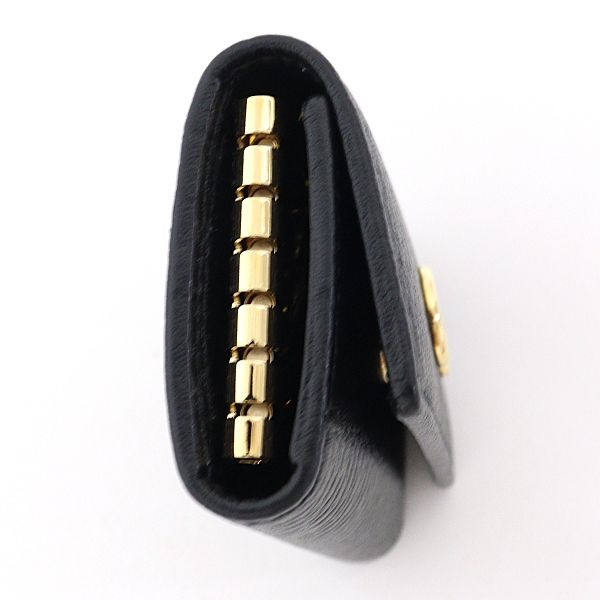 グッチ GUCCI ダブルG 6連 キーケース レザー ブラック 未使用