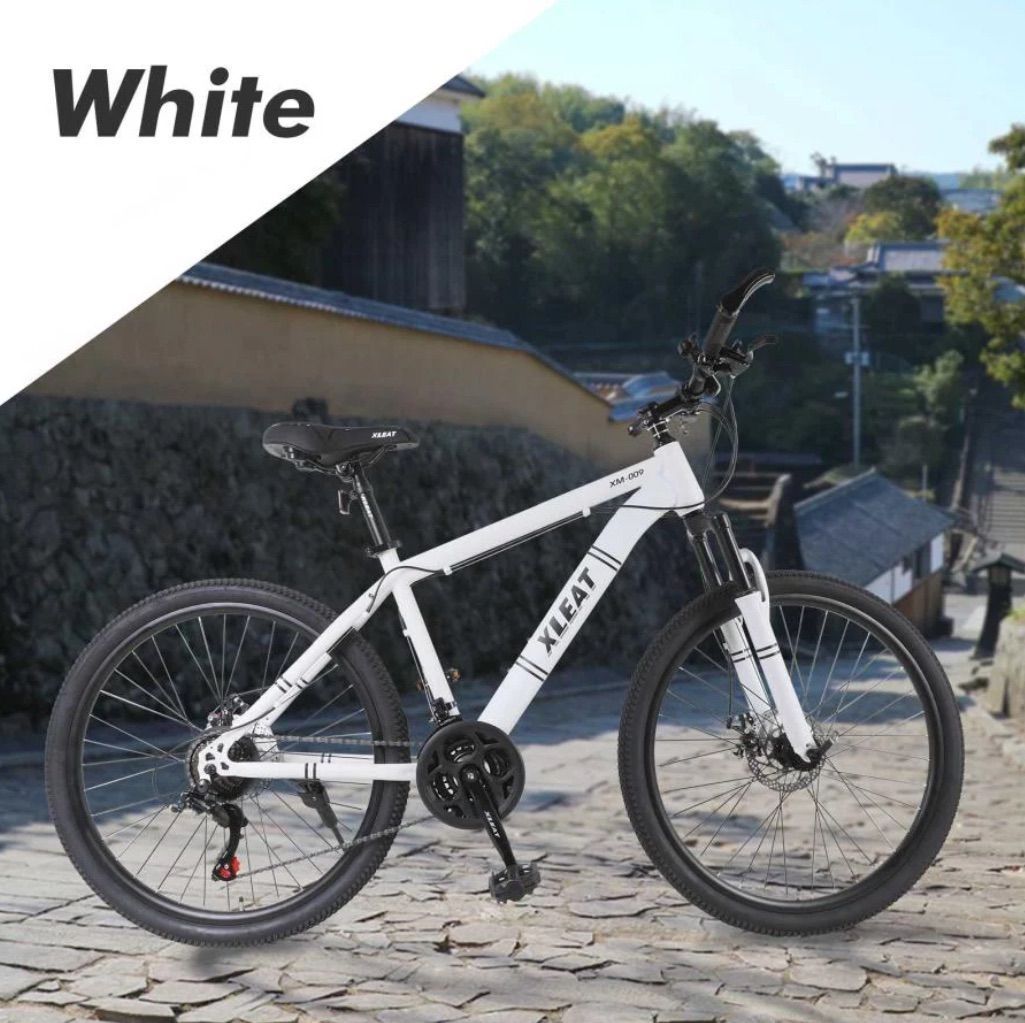 【新品】XLEAT XM-009 マウンテンバイク 21段変速 4 ホワイト Amazon | 【JAPAN BRAND】 XLEAT マウンテンバイク 自転車 26