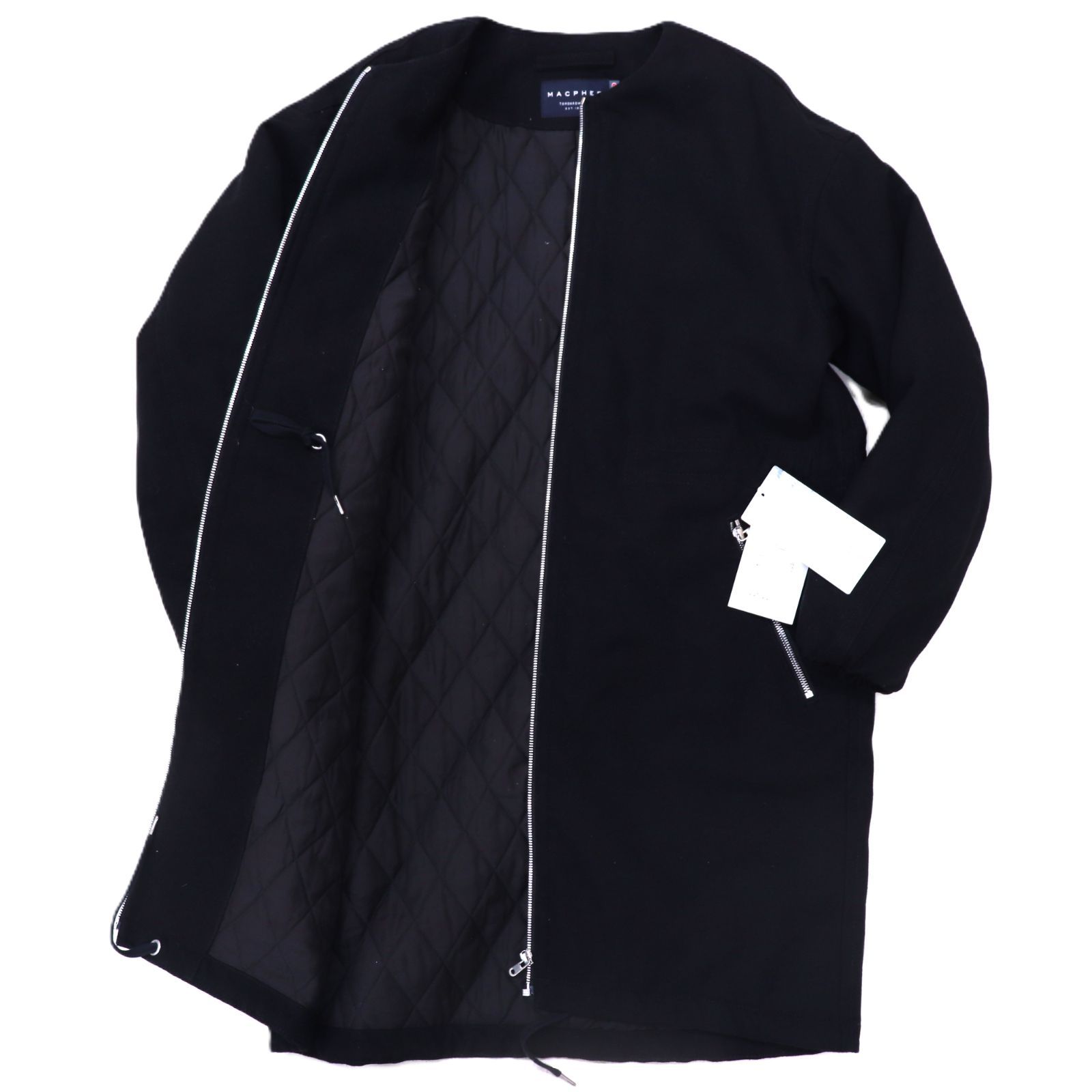 トゥモローランド ウールヘリンボーン ワイドスリーブハーフコート