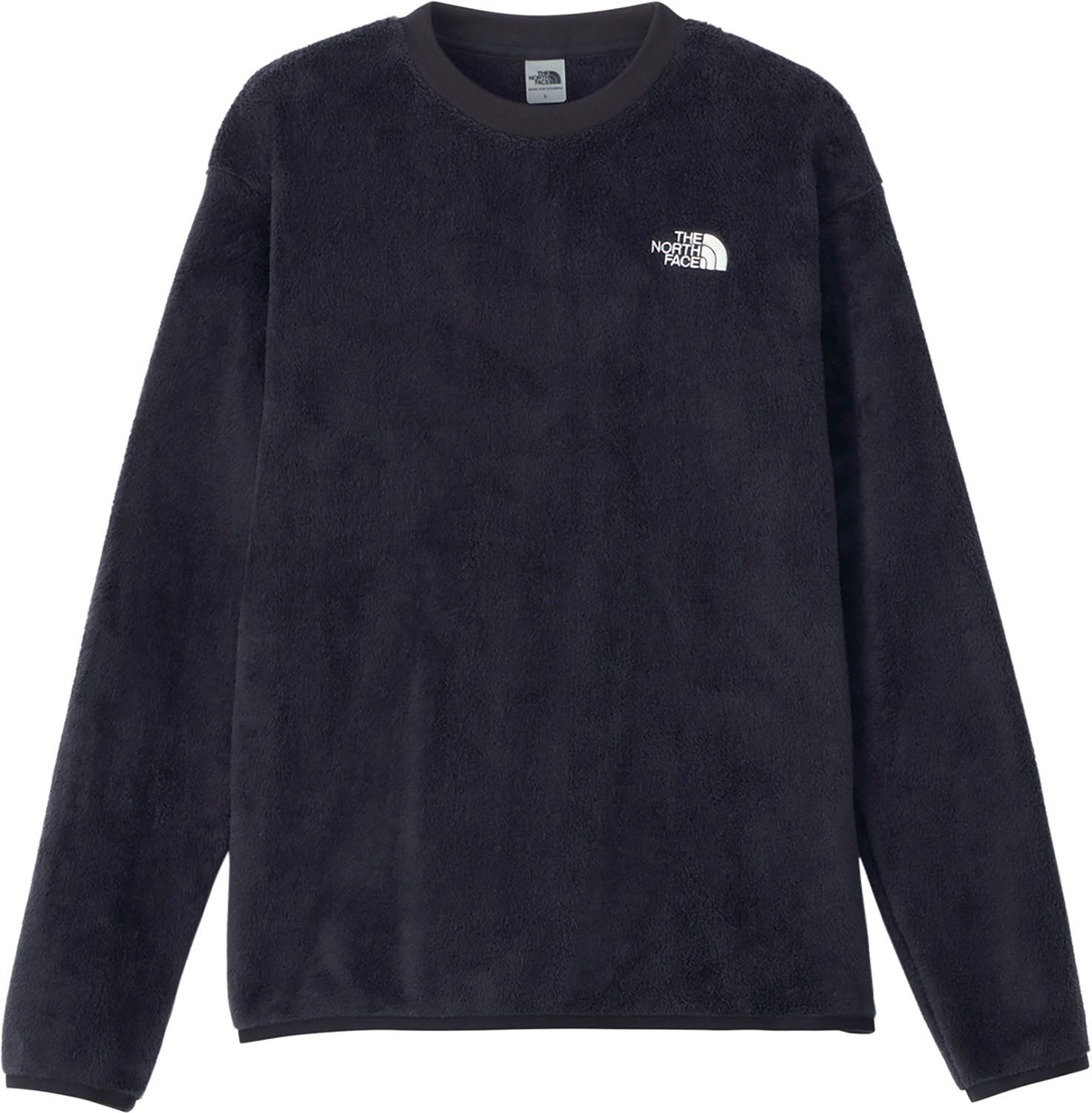 ザ ノース フェイス THE NORTH FACE アウトドア バーサミッドクルー レディース 長袖 ロングスリーブ トップス フリース 普段使い 保温 クルーネック シンプル セットアップ リラックス 部屋着 ウェア NAW72480 K ブラック