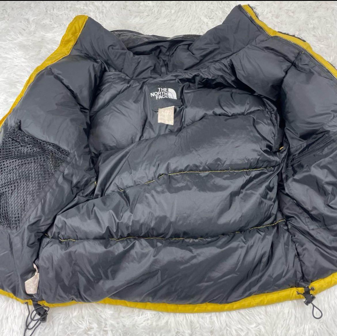 90s NORTH FACE ダウン ヌプシサミット GORE DRYLOFTフード収納可能 