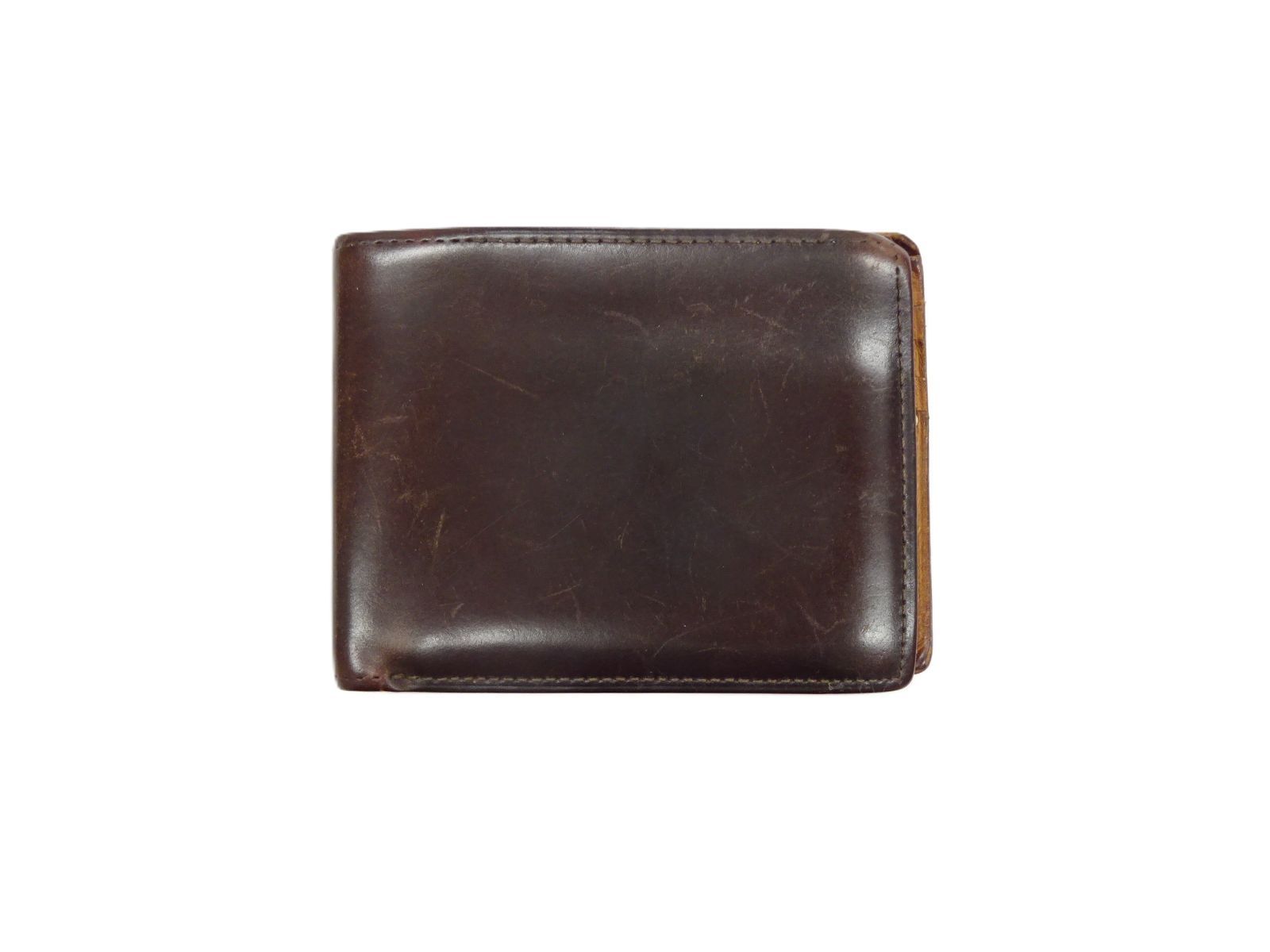 GANZO THIN BRIDLE (シンブライドル) 小銭入れ付き二つ折り財布 極美品