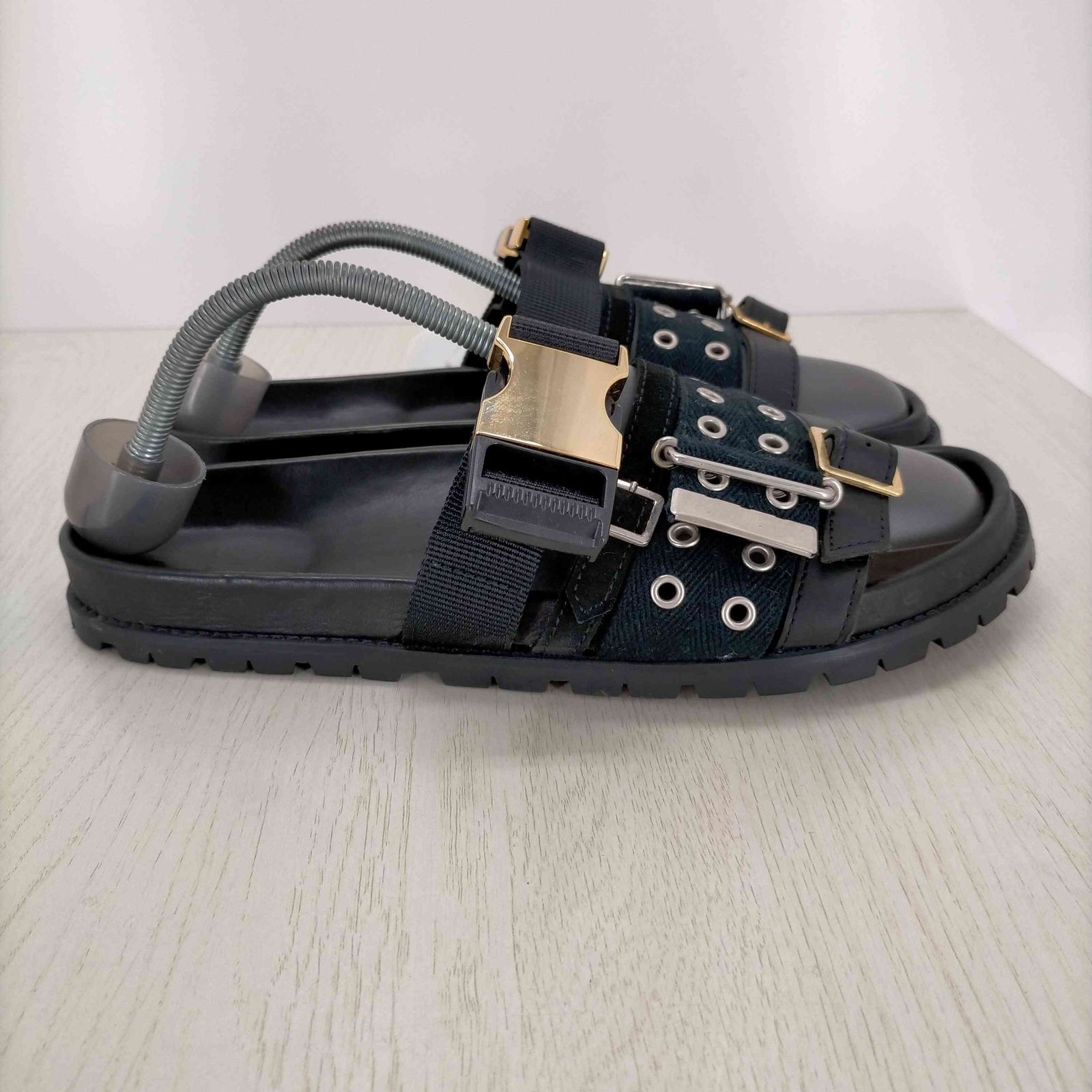 サカイ Sacai 20ss Black Belted Sandals ベルトサンダル メンズ
