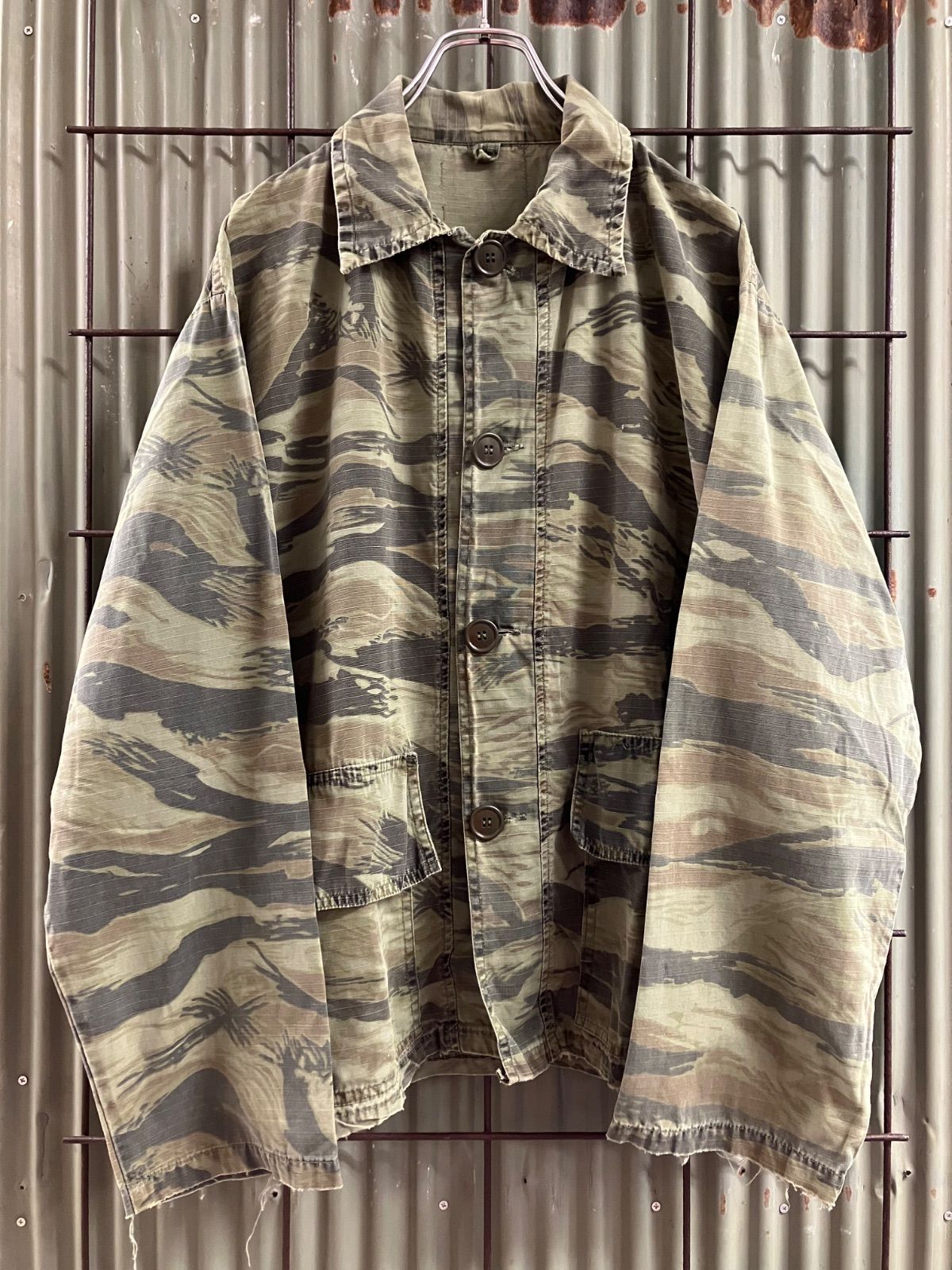 Old Tiger Camouflage Cotton Jacket タイガーカモ　コットンジャケット　BDU ジャケット　ミリタリージャケット