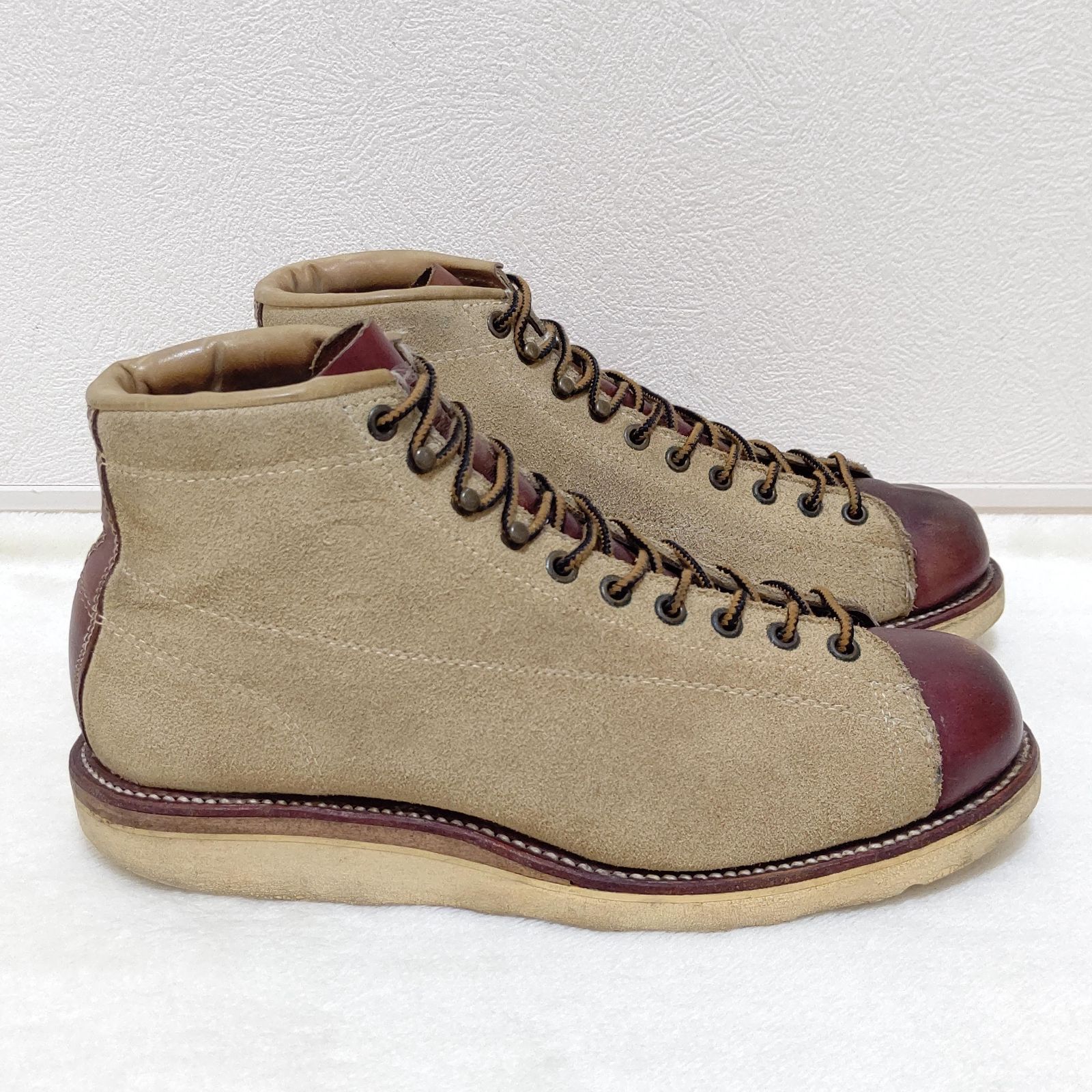 CHIPPEWA】 チペワ 91075 黒タグ スウェード モンキーブーツ 5 LACE TO