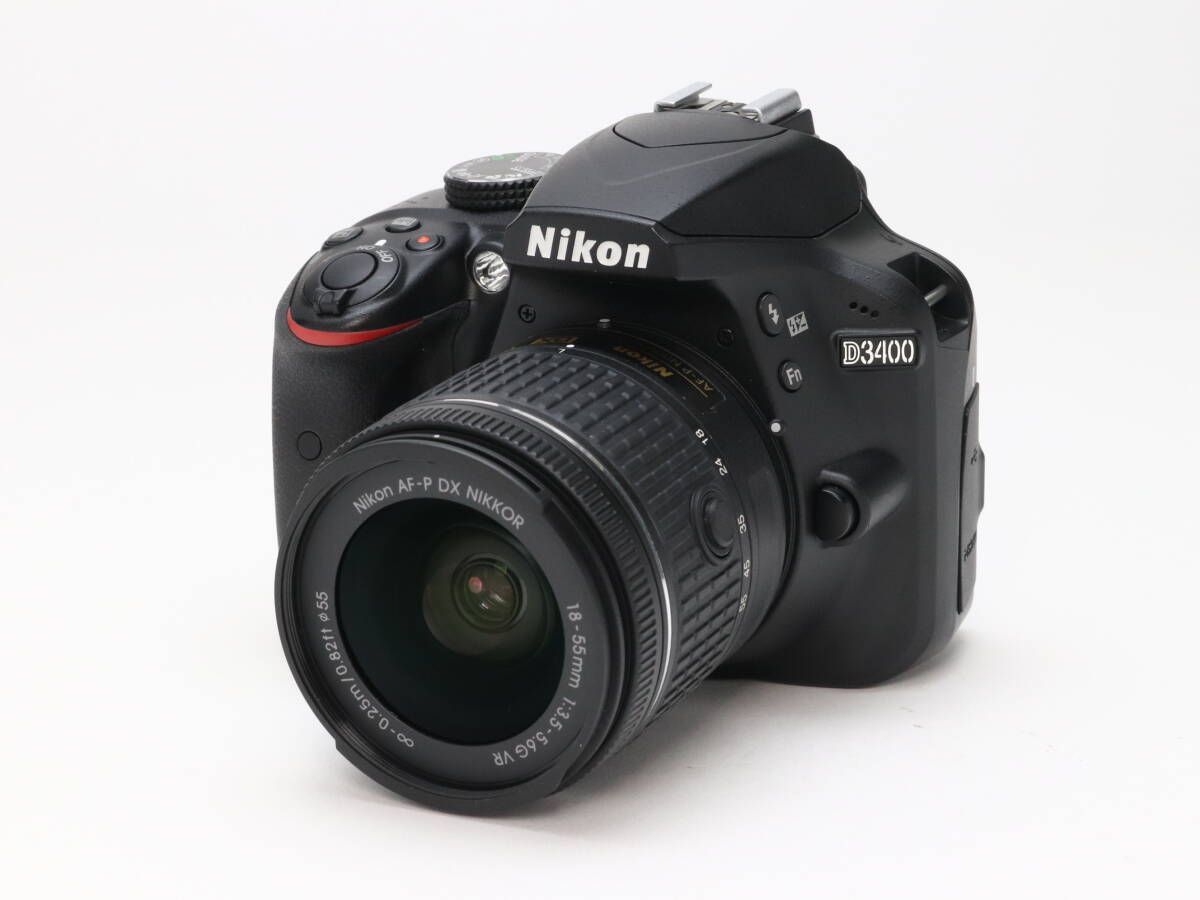A (美品) Nikon ニコン D3400 18-55mm VR レンズキット ブラック  