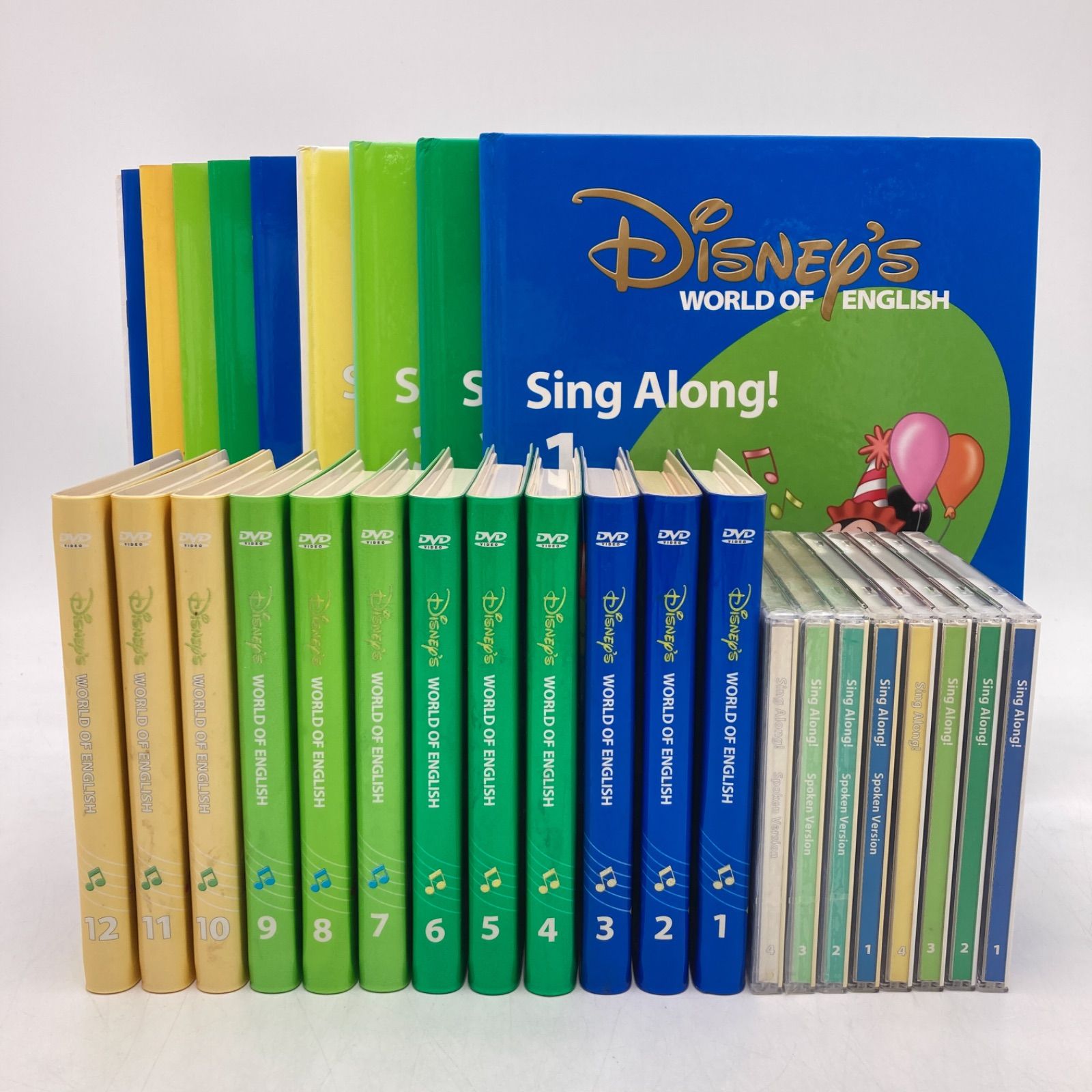 2010年購入 シングアロングセット DVD12枚 旧子役 絵本＆CD 字幕あり  