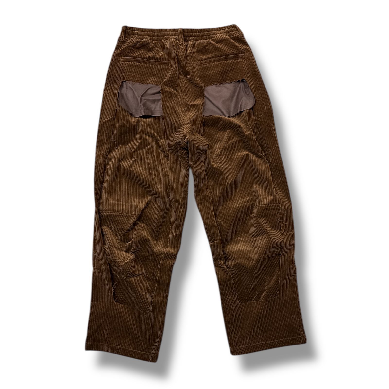 MUZE - CORDUROY 3D TROUSERS(BROWN) ミューズ MUZE TURQUOISE LABEL - CORDUROY 3D TROUSERS(BROWN) ミューズ