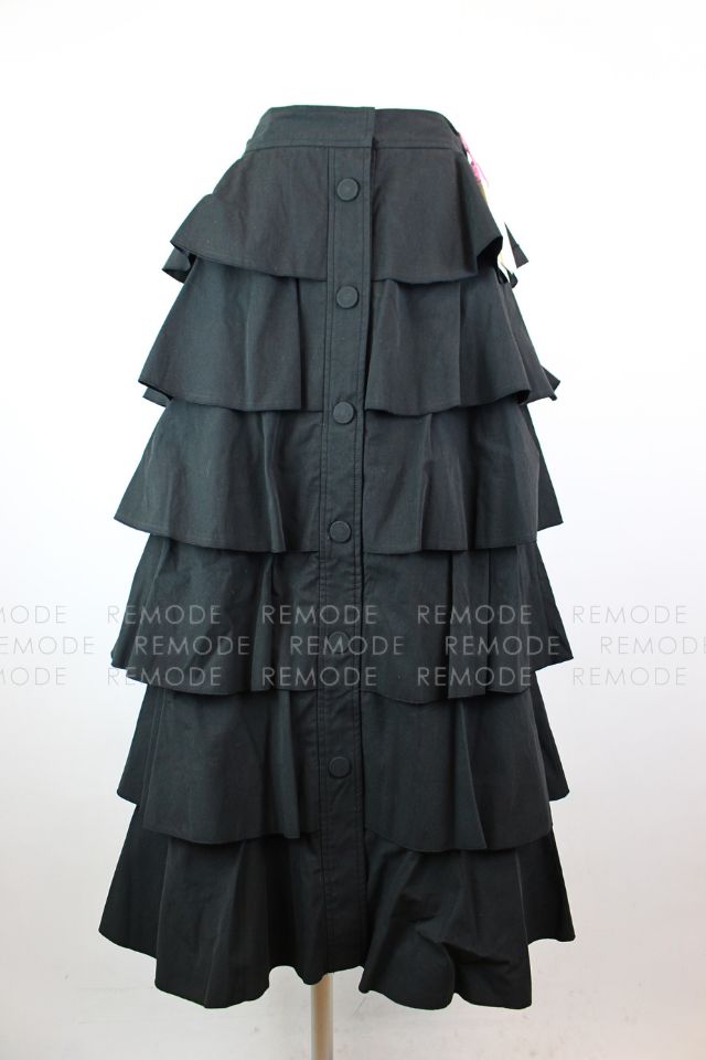 FURFUR｜ボリュームフリルティアードロングスカート