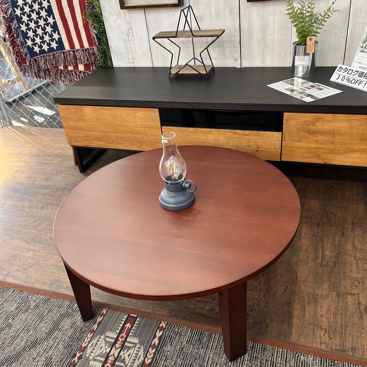 NEW　ラウンドテーブル　70Φ ダークブラウン NEW ラウンドテーブル 70 ダークブラウン 【公式通販】
