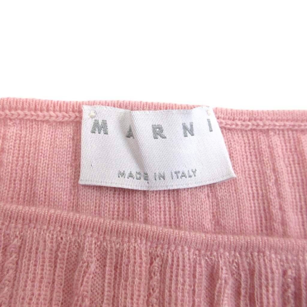 マルニ MARNI 美品 カシミヤ ニット カットソー 長袖 ボート マルニ MARNI 美品 カシミヤ ニット カットソー 長袖 ボート