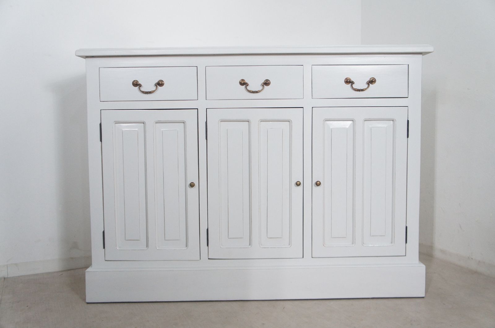 アンティーク調 レジスターカウンター サイドボード 3ドロワー oth-224-WHA