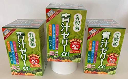 乳酸菌青汁ゼリーα 36包×３箱