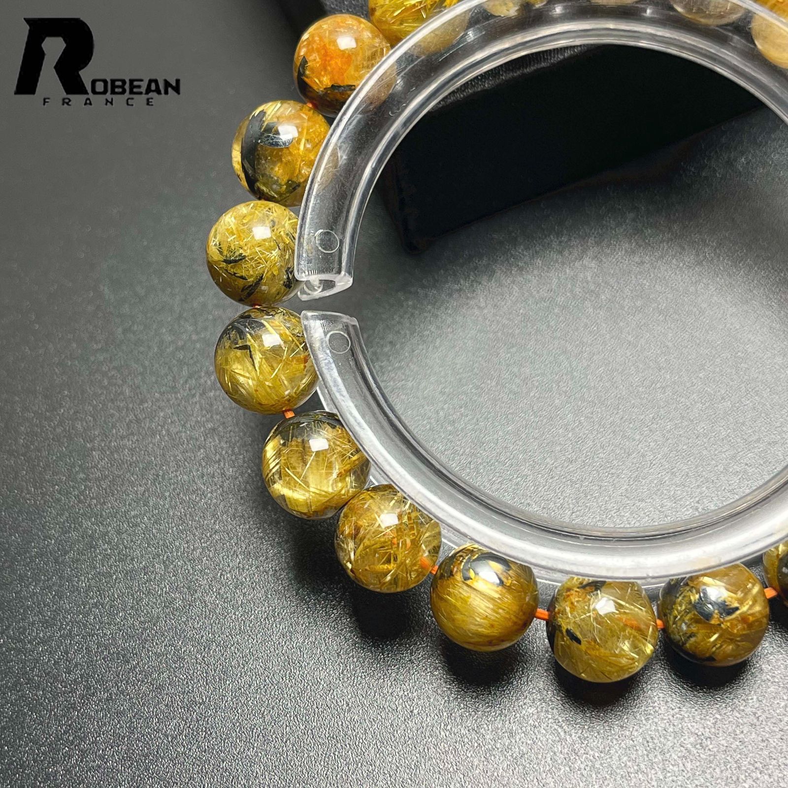 上級 EU製 定価27万円☆ROBEAN・太陽花タイチンルチル☆黄金針