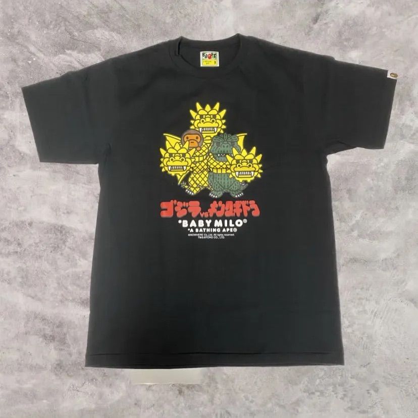 68.【美品】A BATHING APE × ゴジラvsキングギドラ Tシャツ - メルカリ