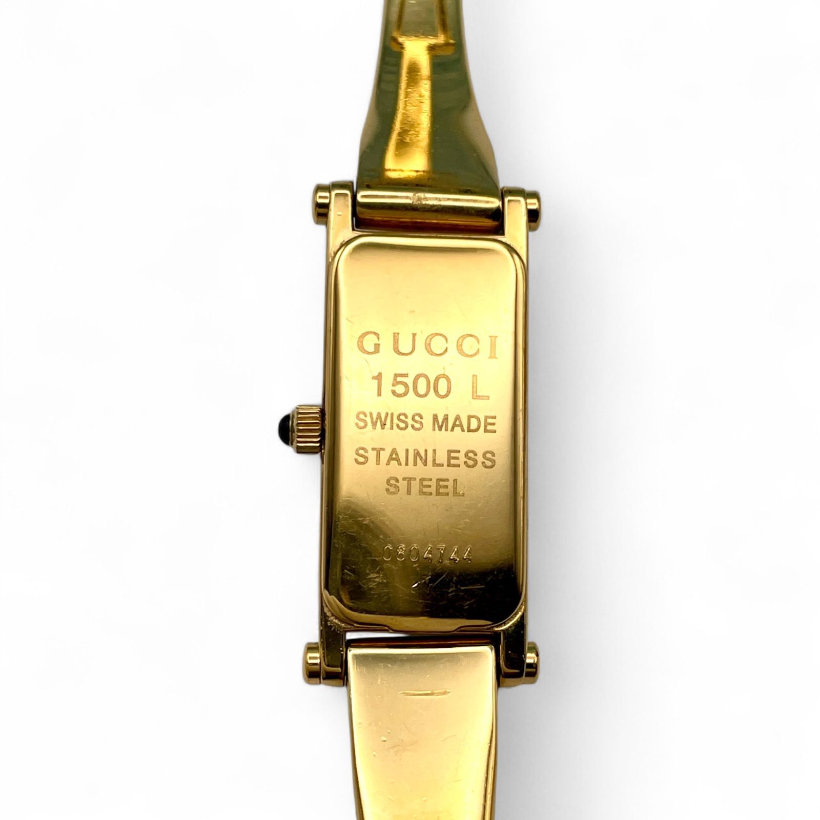 美品 □ 稼働 GUCCI グッチ 1500L レディース腕時計 クォーツ バングル