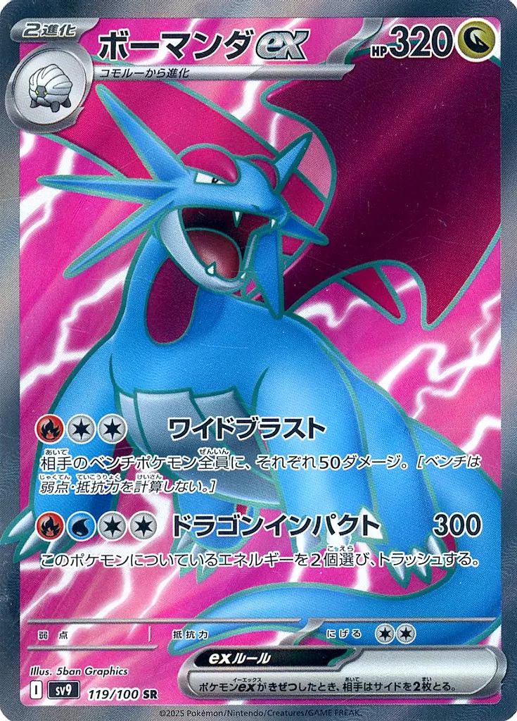 中古】ポケモンカードゲーム 119/100[SR]：(キラ)ボーマンダex