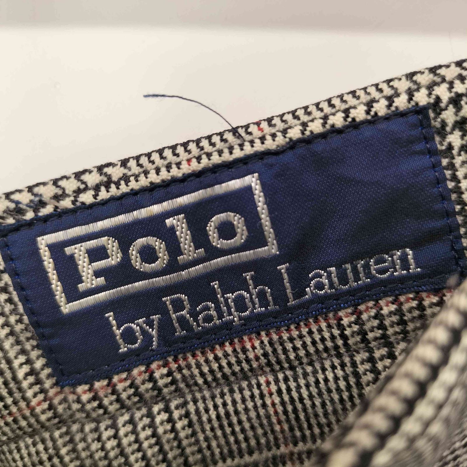 W34L28 usa製90sポロバイラルフローレン スラックス グラフチェック ポロバイラルフローレン Polo by RALPH LAUREN 90S センター
