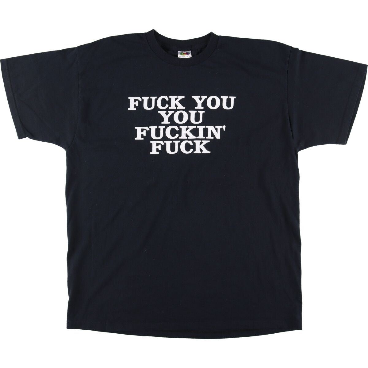 古着 90年代 フルーツオブザルーム FRUIT OF THE LOOM FUCK YOU FUCKIN'FUCK FUCK柄 プリントTシャツ メンズXL ヴィンテージ/evb000831