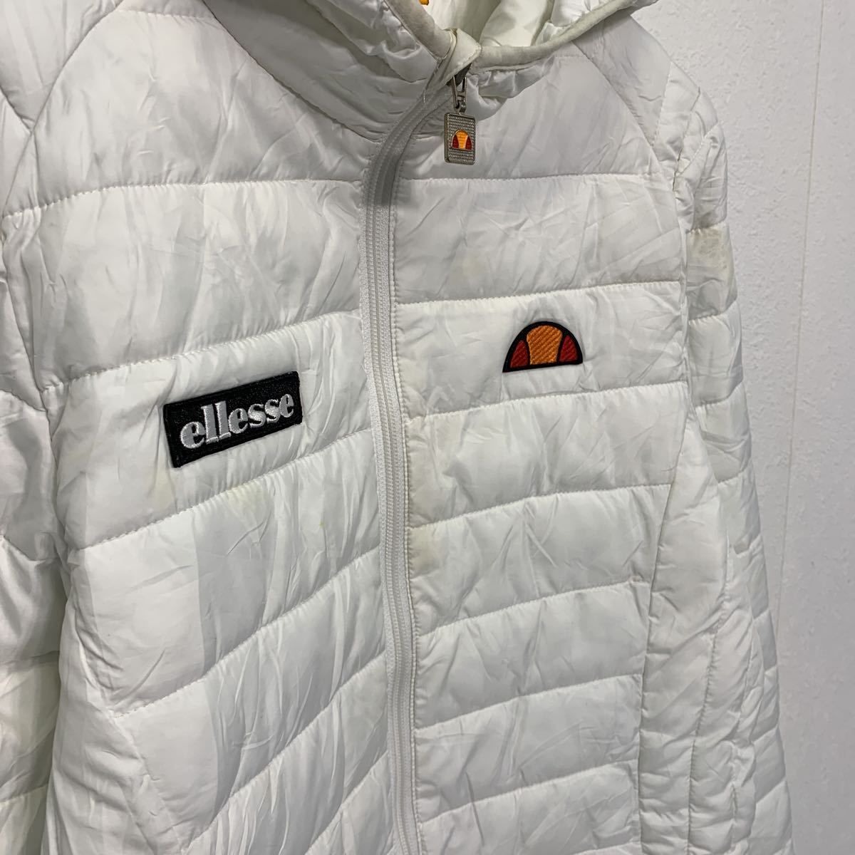 ellesse ライトダウンジャケット L位 ホワイト エレッセ ビッグサイズ