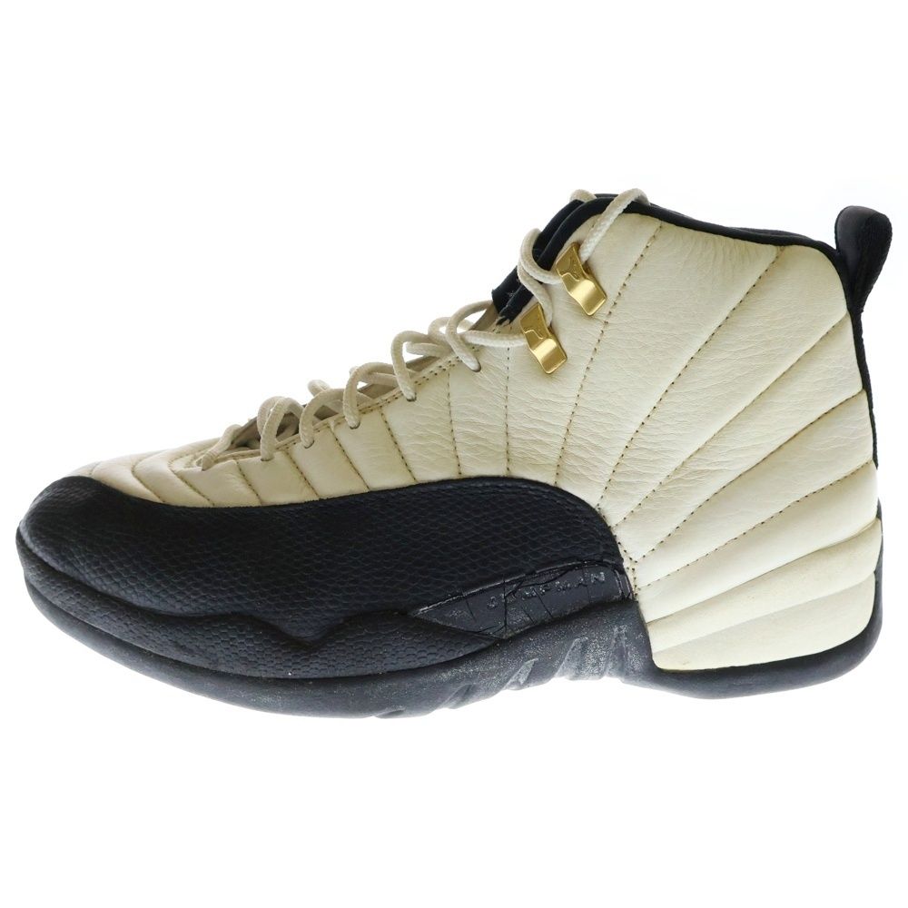 AIR JORDAN 12 LOW ホワイト/ブラック-メタリック ゴールド-タクシー US11/29cm 国内3月11日発売予定】ナイキ エアジョーダン 12 ロー ゴルフ
