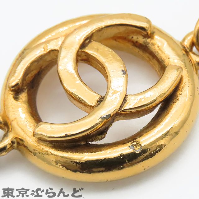 シャネル CHANEL ココマーク 6連 チェーンブレスレット ゴールド