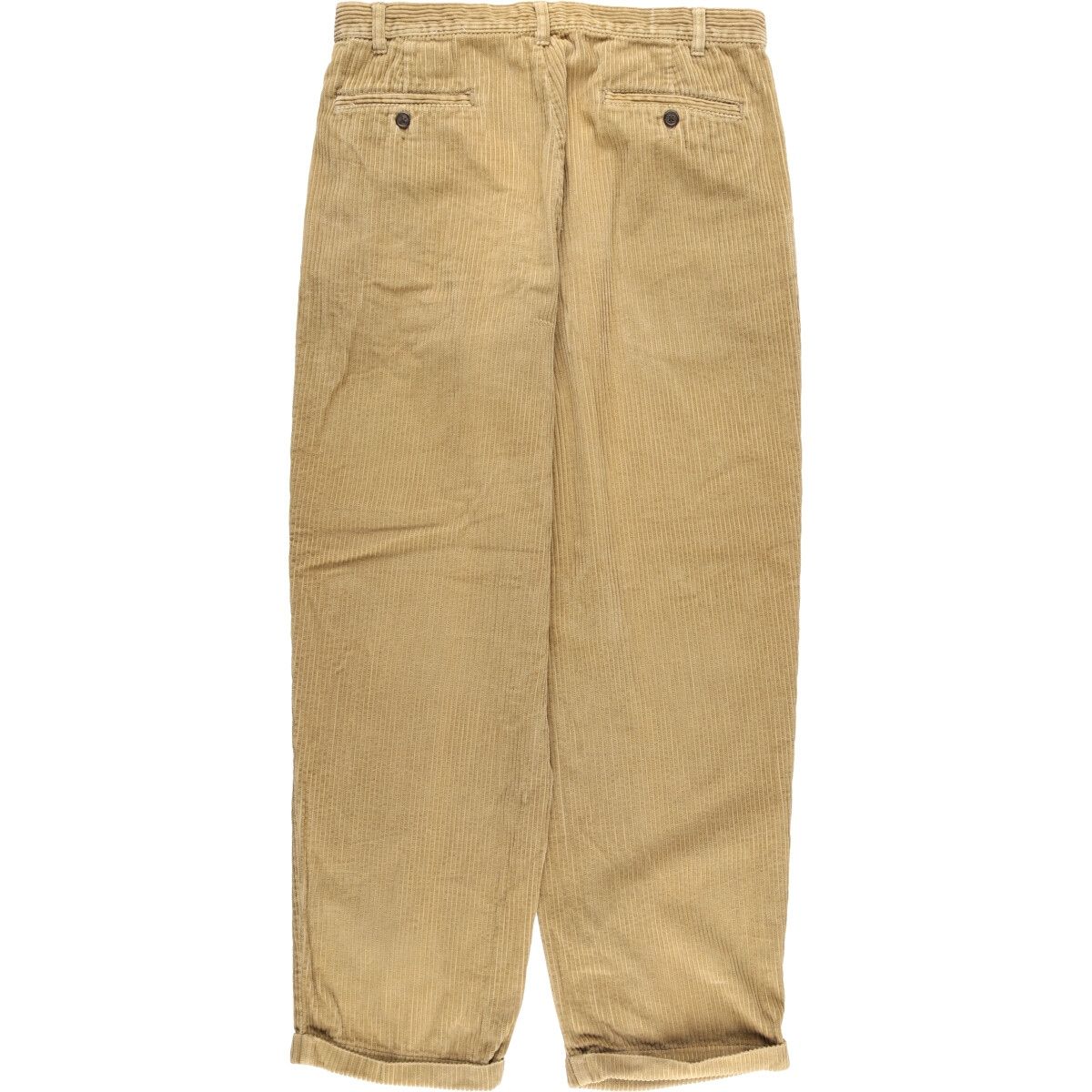 古着 エディーバウアー Eddie Bauer ツータック 太畝 コーデュロイパンツ メンズw35相当 eaa583096
