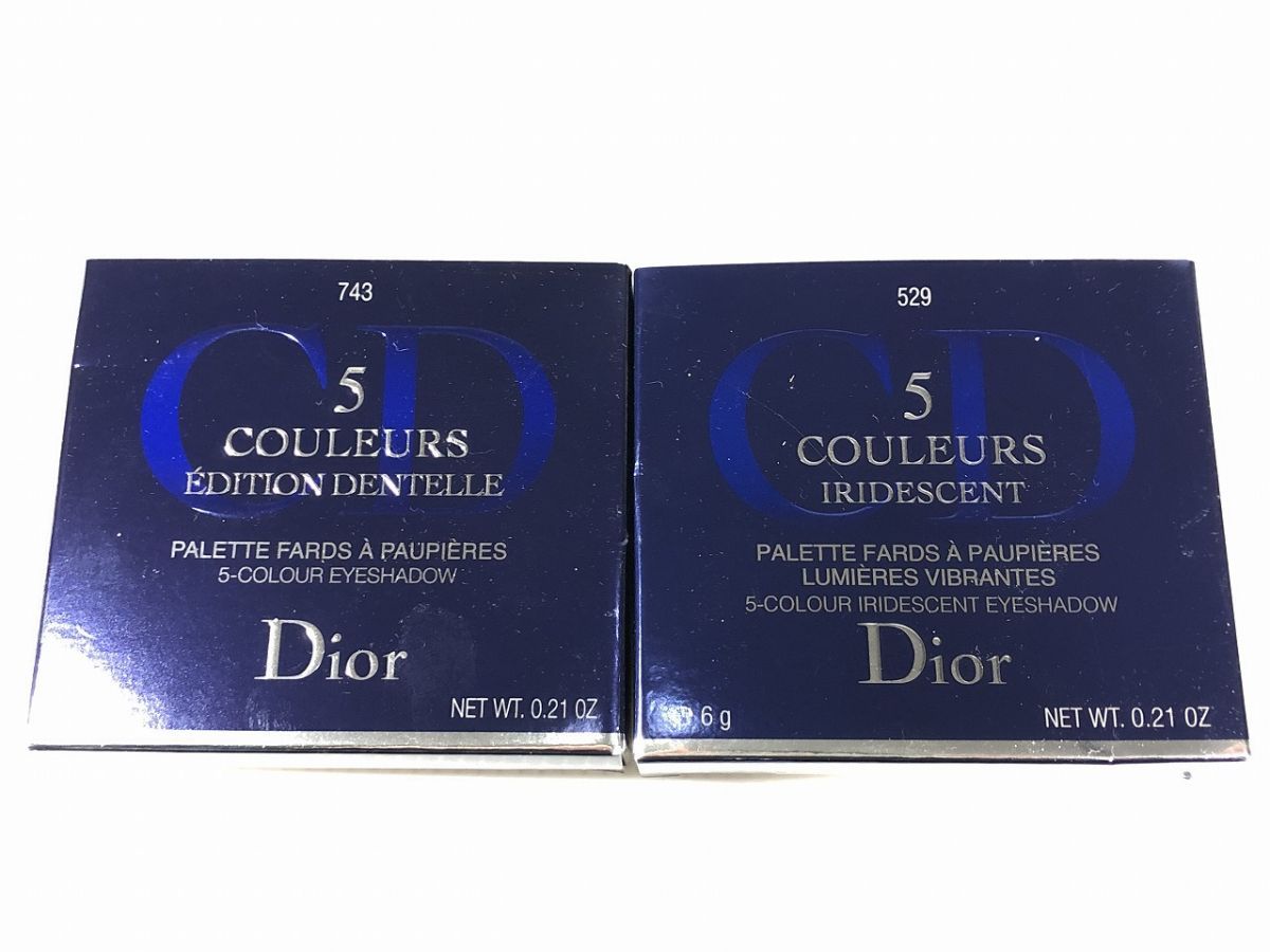 クリスチャンディオール Christian Dior サンク クルール 743コケット アイシャドウ イリディセント 2点セット!! 未使用 ...