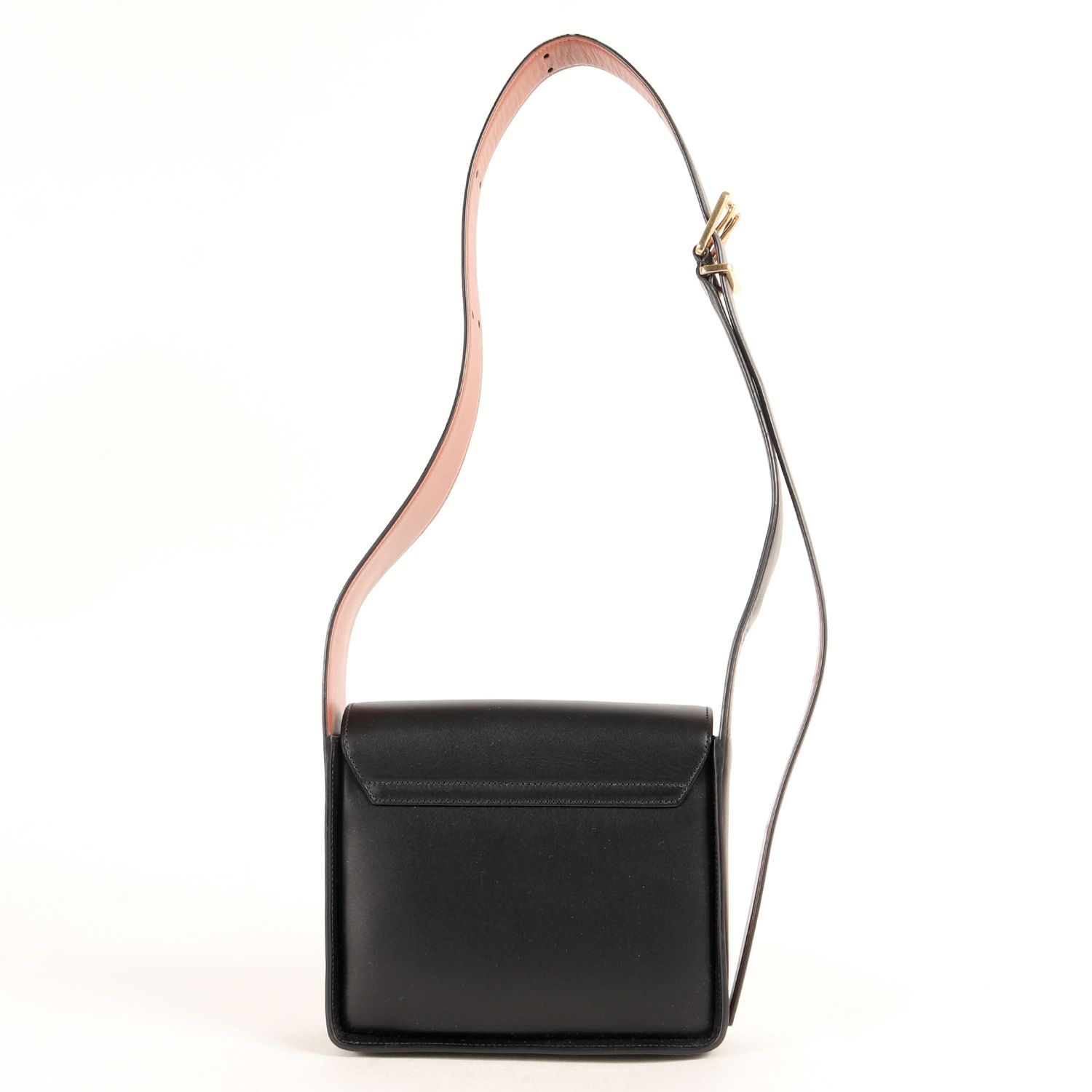 美品 JIL SANDER ジル・サンダー バッグ 近年モデル ロゴエンボス スクエア スリング ショルダー バッグ SLING SHOULDER  BAG J07WD0024 P4848 ブラック